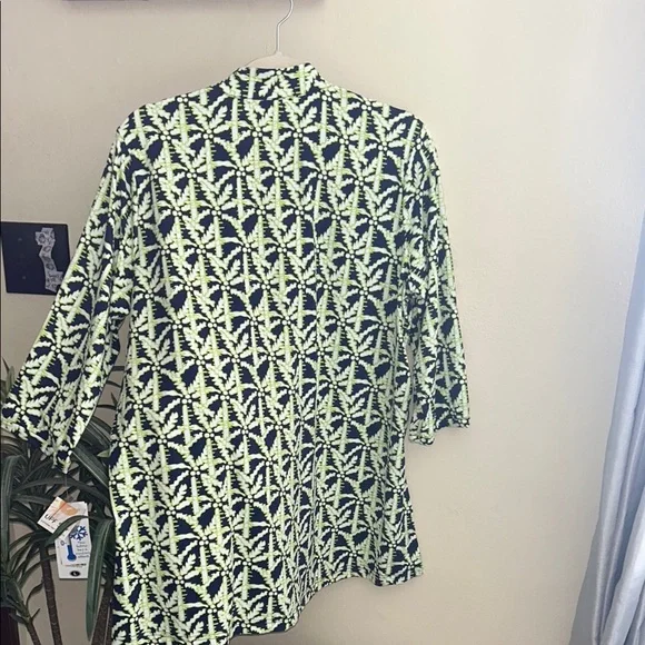 Lulu-B Black and Yellow Leaf Print Tunic - Picture 7 of 7